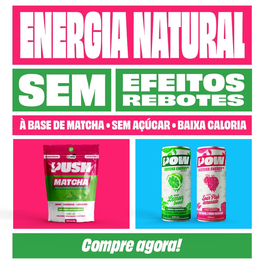 Energia natural sem efeitos rebotes - À base de Matcha - Sem açúcar - Baixa caloria